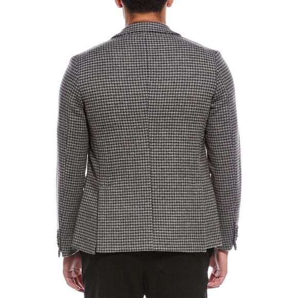 Officine Générale Mens  Leon Houndstooth Wool Coat - Picture 2 of 3